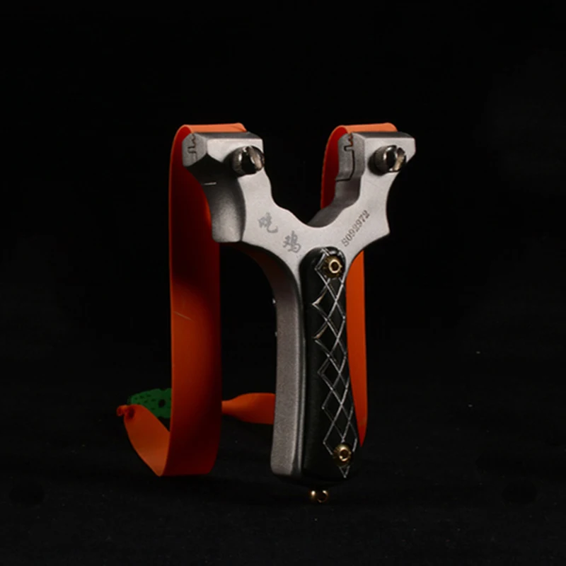 Slingshot охотничий катапульт мощный 440 Титановый стальной патч плоский резиновый