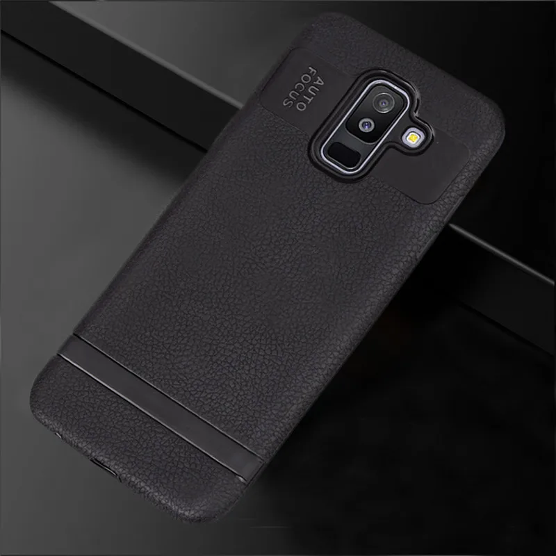 Ultra-Thin Case For Samsung Galaxy A6 A6Plus Case PU Leather Soft Silicone Full Cover For Samsung A6 A6 Plus Matte TPU Case (21)