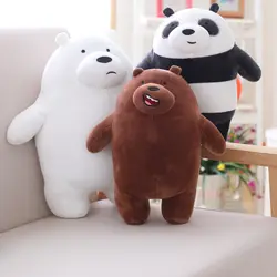 27 см Kawaii мы вся правда о медведях плюшевая игрушка по мотивам мультфильма медведь мягкие гризли серый белый медведь игрушечная панда;