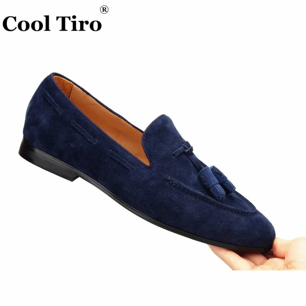 Belgian Loafers Navy Blue Suede Casual shoes (8)