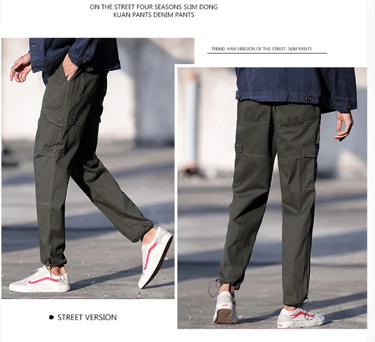 2019 новые хлопковые мужские брюки, тактические молнии уличная армейские брюки-карго мужские брюки в стиле милитари повседневный комбинезон
