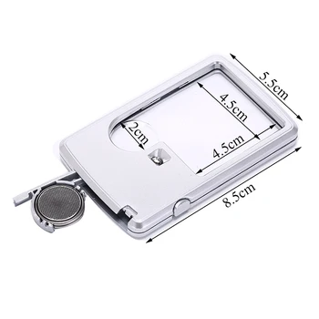 

Handheld Pocket With LED Lamp Magnifier 3X, 5X magnifier Loupe Microscope Magnifying Glasses UV Light Watch Repair Tool
