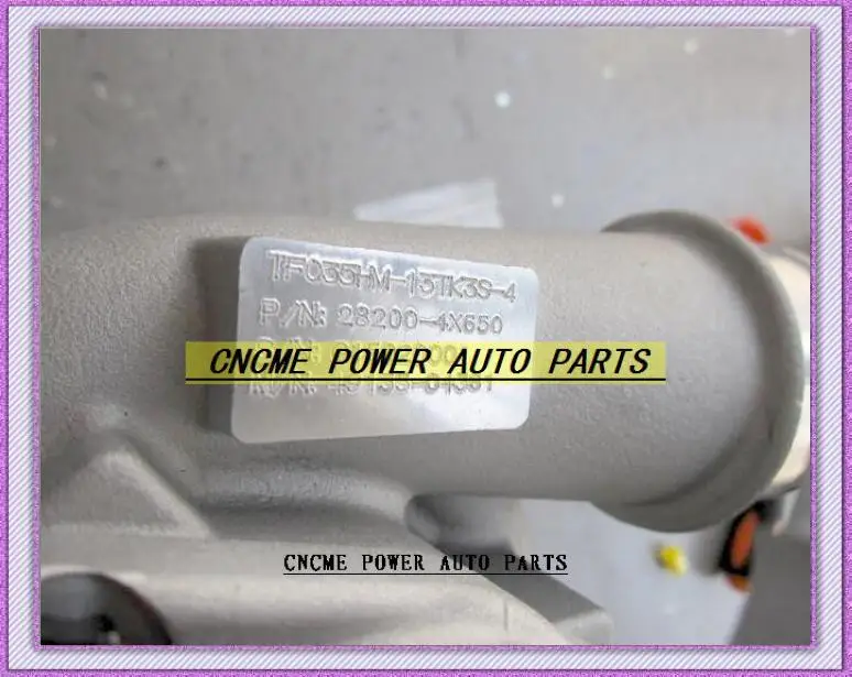 Turbo TF035HM 28200-4X650 282004X650 49135-04360 49135 04360 For Hyundai Passenger Car For KIA Bongo III Truck J3 Crdi 2.9L Oil