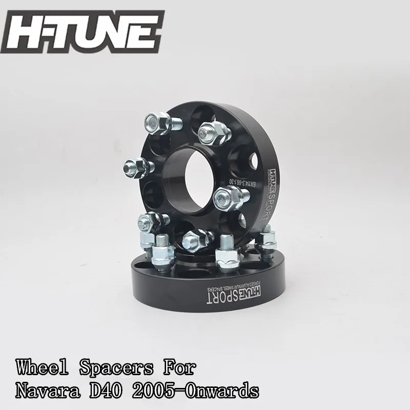 

H-TUNE 4pcs Forged Aluminum Hub Centric 6x4.5" 66.1CB 30mm Wheel Spacers Adapters for Navara D40