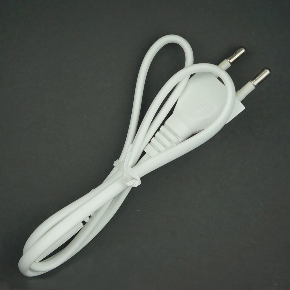 0.6M 2-Prong Pin AC EU Power Supply Cable Cord high Quality Lead Wire Power Cord For table lamp Laptop electric machine charger