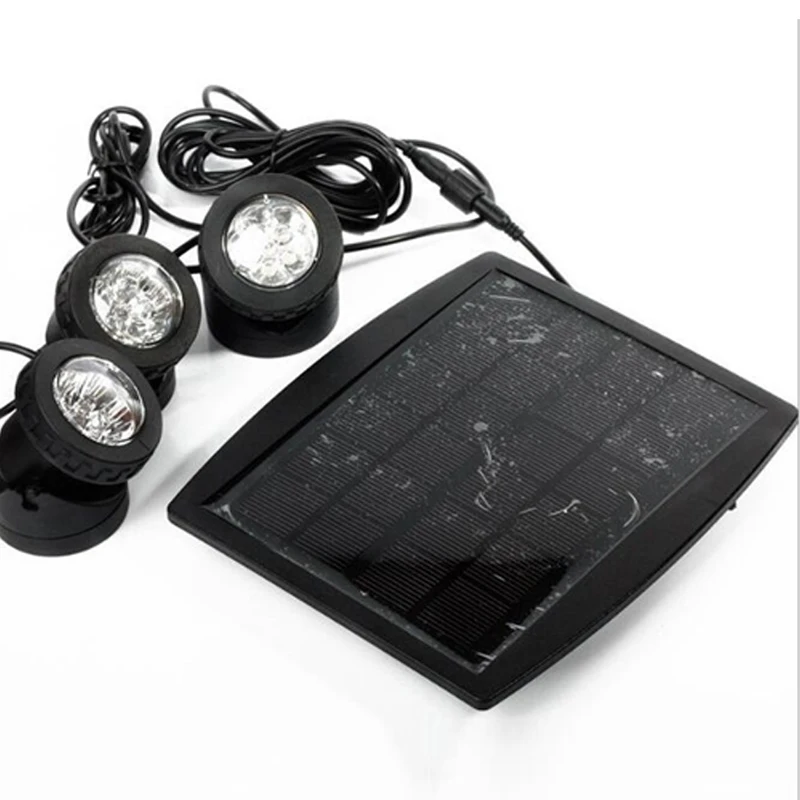 Emissor de Luz Jardim ao ar Solares para a Paisagem do Jardim Luz do Ponto à Prova Diodo Solar Alimentado Luzes Subaquáticas Dip68 Água Ip68 Livre Lâmpadas Rgb Led 5 Diodo emissor de luz solar alimentado rgb