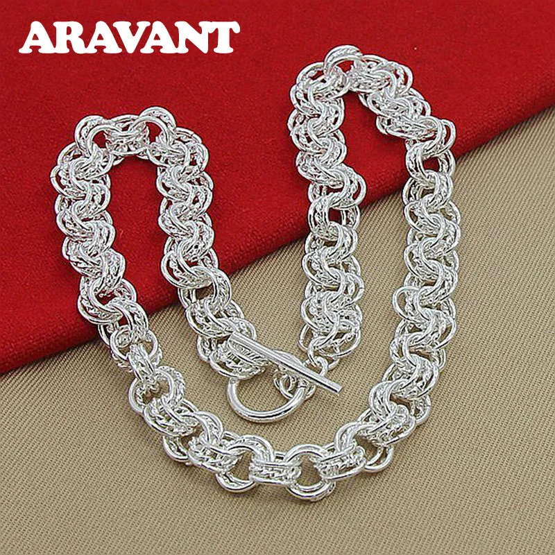 

New 925 Silver Necklace Female Fashion Charm Wedding Necklace Jewelry