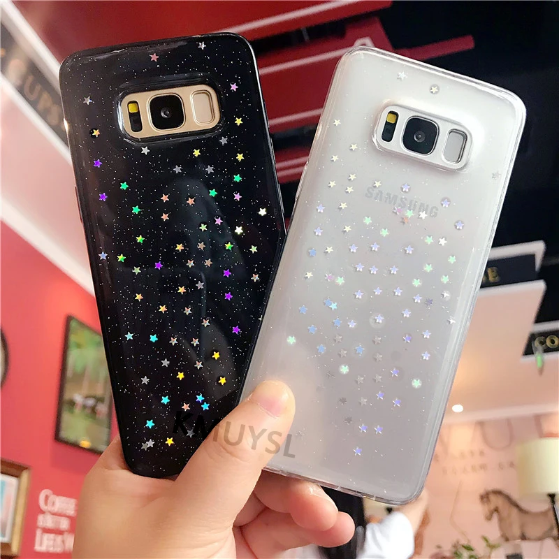 

Glitter Star Silicone Case For Samsung Galaxy A7 A5 A3 J3 J5 J7 2017 J6 A8 A6 Plus 2018 On For Samsung S9 S8 Plus Note 9 8 Coque