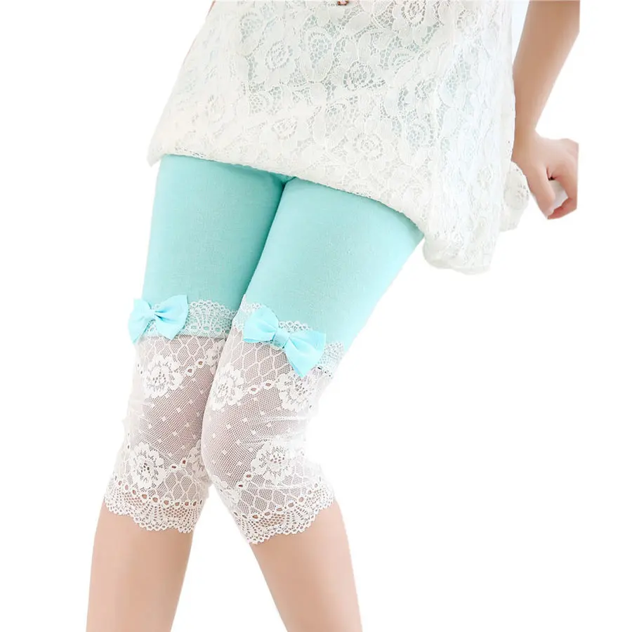 Buy Famli Baby Girls Lace Legging Children Girls Summer Solid Knee Length
