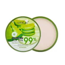 1 шт. гладкая алоэ вера увлажняющая прессованная тональная крем-пудра Освежающая пудра Осветление кожи лица Натуральный консилер