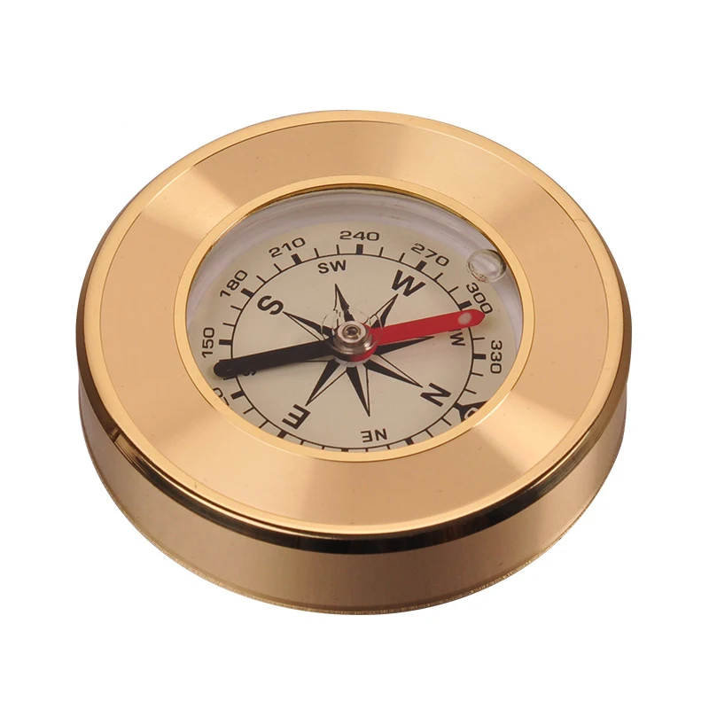 font b Naturehike b font Outdoor Mini Exquisite Hardcover Brass Copper Compass Navigation Camping Hiking