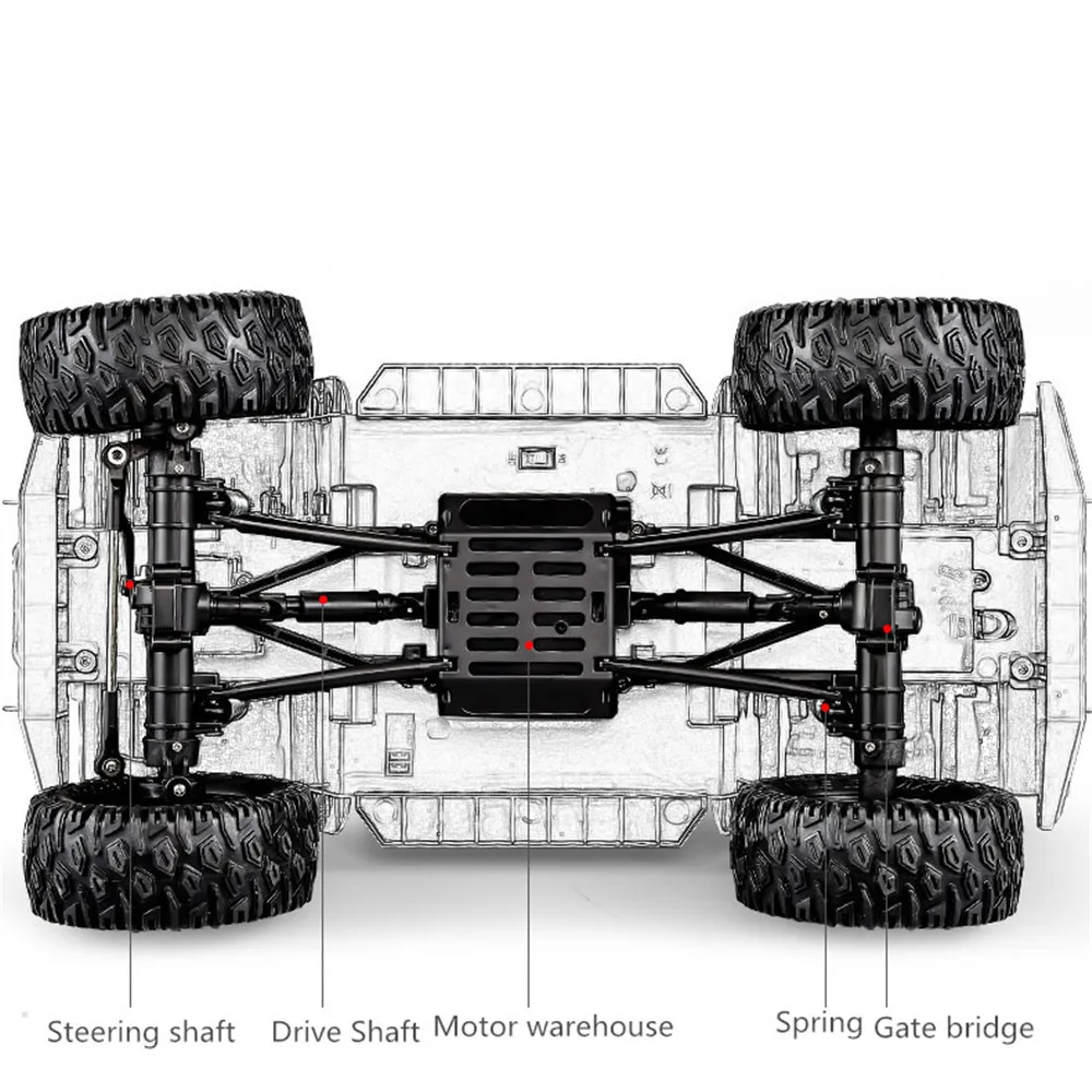 Двуглавый орёл E328-001 1/8 2,4 г 4WD Rc автомобиль Рок Гусеничный подвижная автомобильная w/светодиодный свет RTR модель