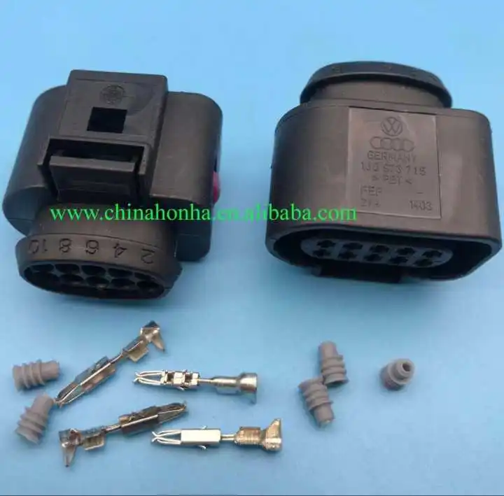 

Free shipping for VW 10 Pin 1.5mm car waterproof connector auto electrical plug socket for vw audi 1J0973715 1J0 973 715
