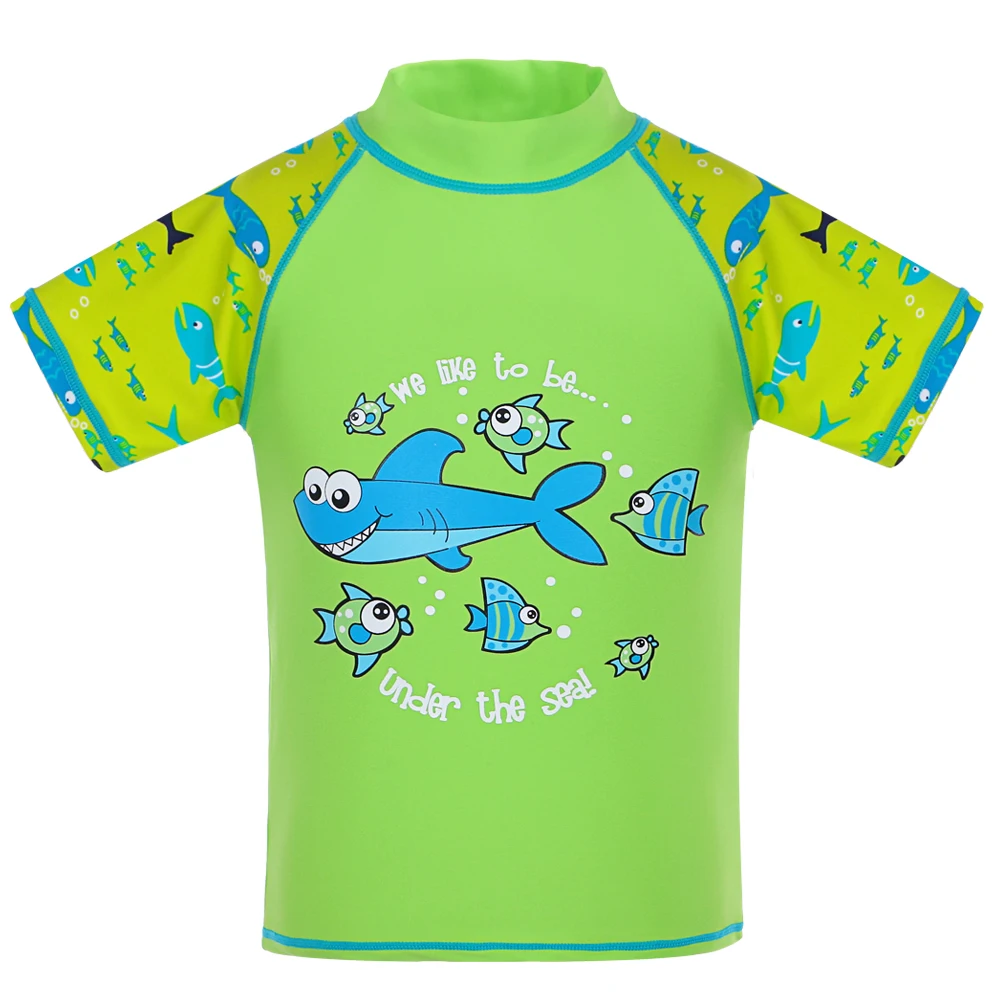 Maiô infantil de lycra baohulu marinho, maiô