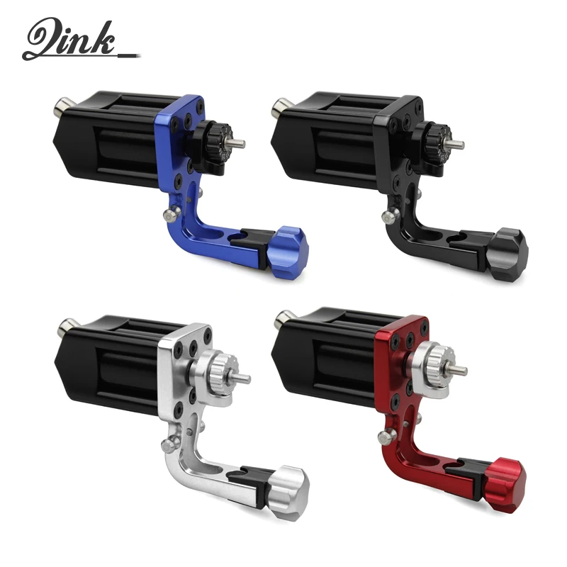 

QINK Direct Drive 9 Strokes Adjustable Rotary Tattoo Machine Gun Frame Liner Shader RCA for Standard Needles Cartridge Needles