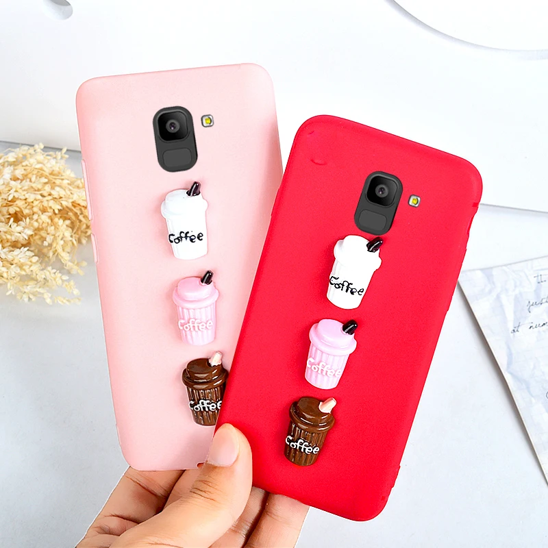 3D Milk Coffee Case For Samsung Galaxy J6 J4 J7 J8 J5 J3 J2 J1 A5 A3 A7 A6 Prime Duo Max 2018 2017 2016 NOTE7 8 Cover