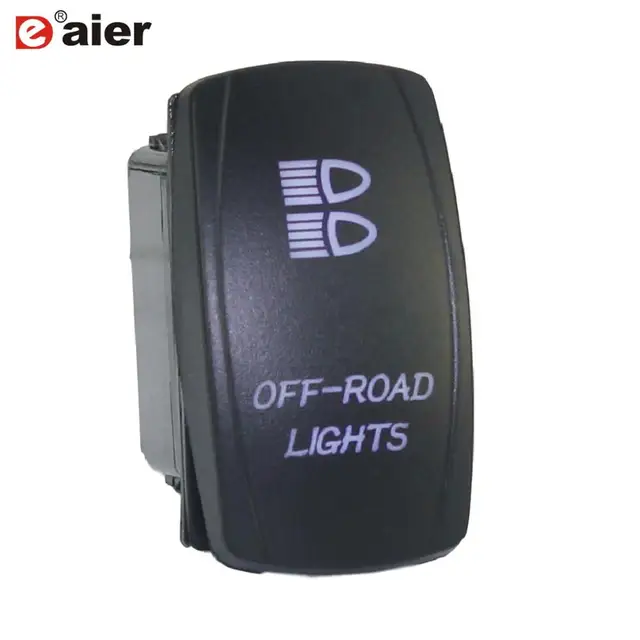 1PC 12V 24V UTV Car Boat Rocker Toggle Switch 20A Waterproof Lighted Switches 5 Pin ON Off For Marine ATV RZR RV Auto Truck DR-A11L25ABL-LJ11
