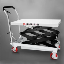 Мобильная Ручная гидравлическая платформа подъёмная эстакада Платформа 1 тонна транспортный драйвер толчок погрузка и разгрузка