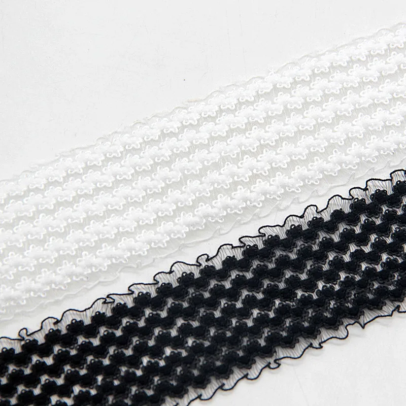 Швейная растягивающаяся резинка 40 мм 50 мм ширина белая черная кружевная эластичная лента пояс нижнее белье аксессуар для одежды Сделай Сам 1 м