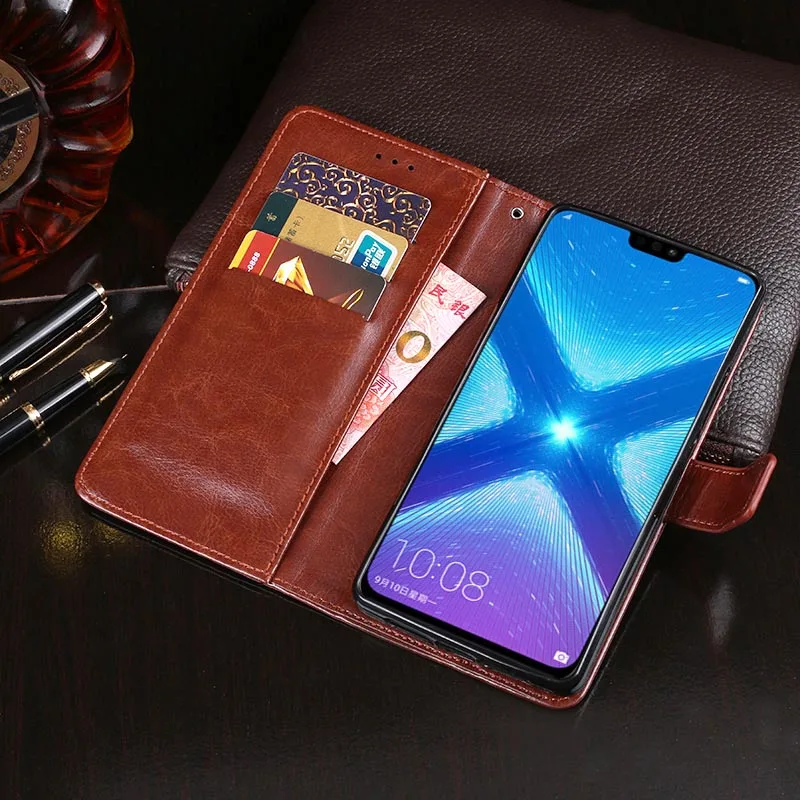 

For Huawei Honor 8X Case Business Magnetic Flip Wallet Leather Phone Bag Cover for Huawei Honor 8X Max 8X Case Capa Accessories