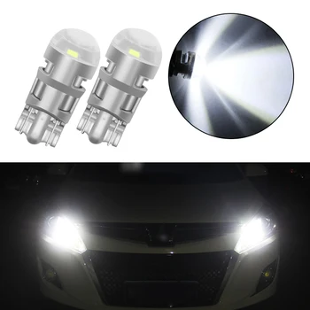 

2PCS High Quality T10 W5W 3030 LED Car Interior Light Marker Lamp 168 WY5W SMD LED Auto Wedge Bulbs White Red Blue Yellow 12V