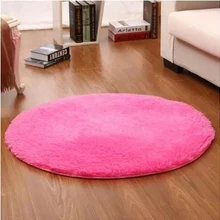 Шелковых волос круглый ковер коврик для занятий фитнесом, йогой, подвесные корзины подушка для компьютерного кресла милый прикроватный коврик