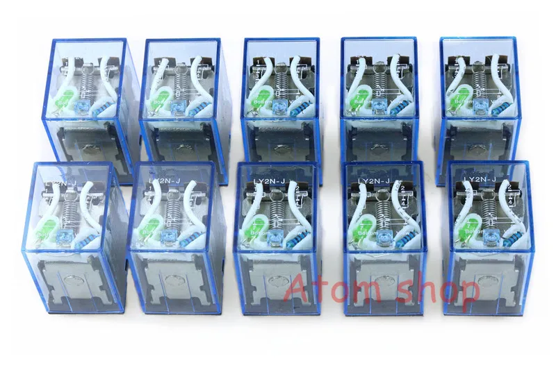 

1pcs LY2NJ 10A general purpose relay with LED lamp 8 pins dpdt relais 12v 24v 110v 220v 380v time relay