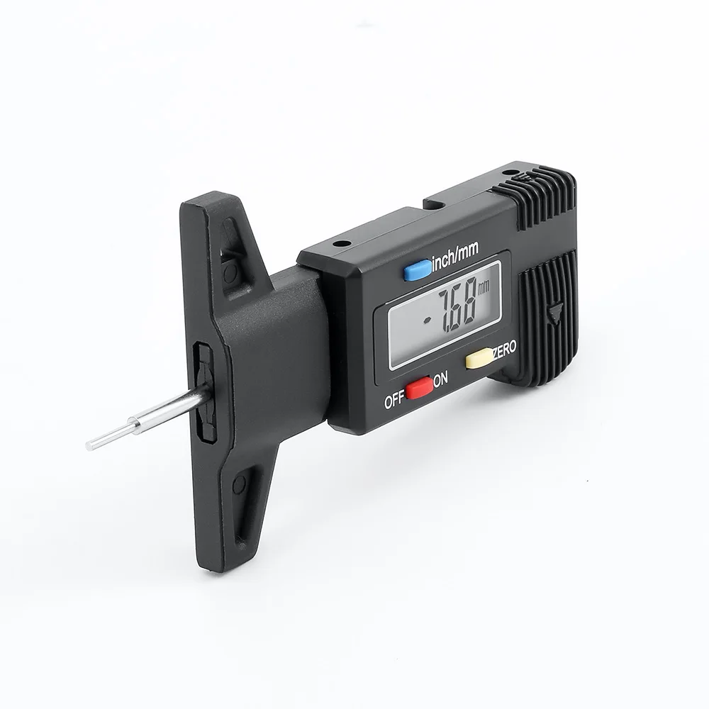 1 Piece Car Digital Tester Brake Shoe Pad Tire Pressure Gauge Depth Tester Guage Tire Pressure Measurement Tire Repair Tools