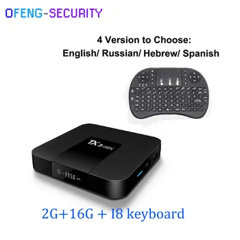 

TX3 Mini Android 7.1 TV Box with I8 Keyboard 2+16G Amlogic S905W Quad-Core 2.4GHz WiFi 4K H.265 HDMI 1.4 Media Player TV Box