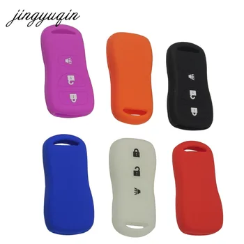 Keyforkess 30pcs 3BTN custodia portachiavi in Silicone a distanza per Nissan Quest Tiida LIVINA x-trail QASHQAI Paladin Murano Xterra Cover in gomma