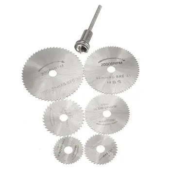 

2016 New Kit HSS Circular Drive Saw Blade Circular Teeth + Mandrel for Dremel