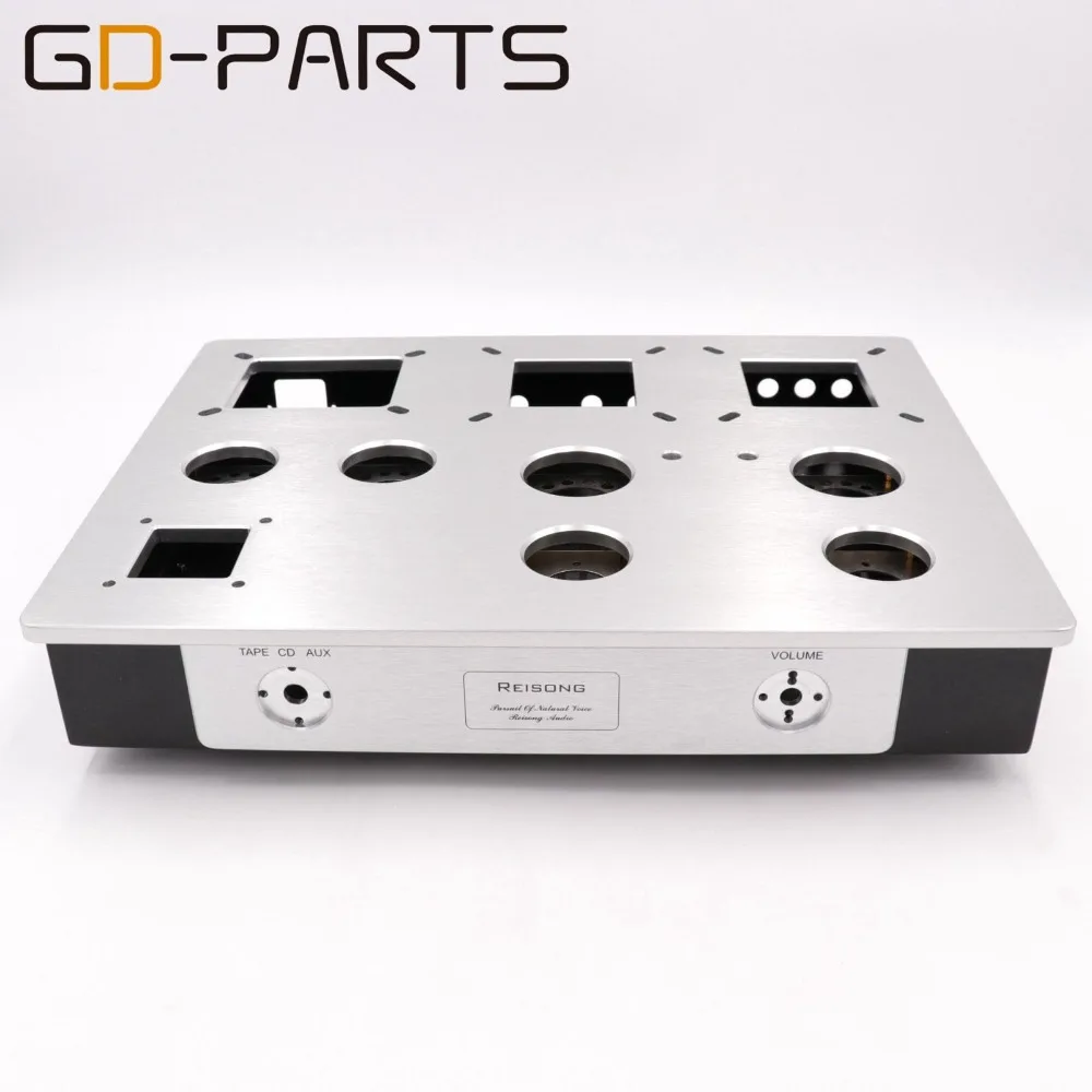 GD-PARTS 380x290x65 мм металлический винтажный Aduio усилитель шасси Hifi DIY ламповый усилитель корпус чехол алюминиевый Ironx1