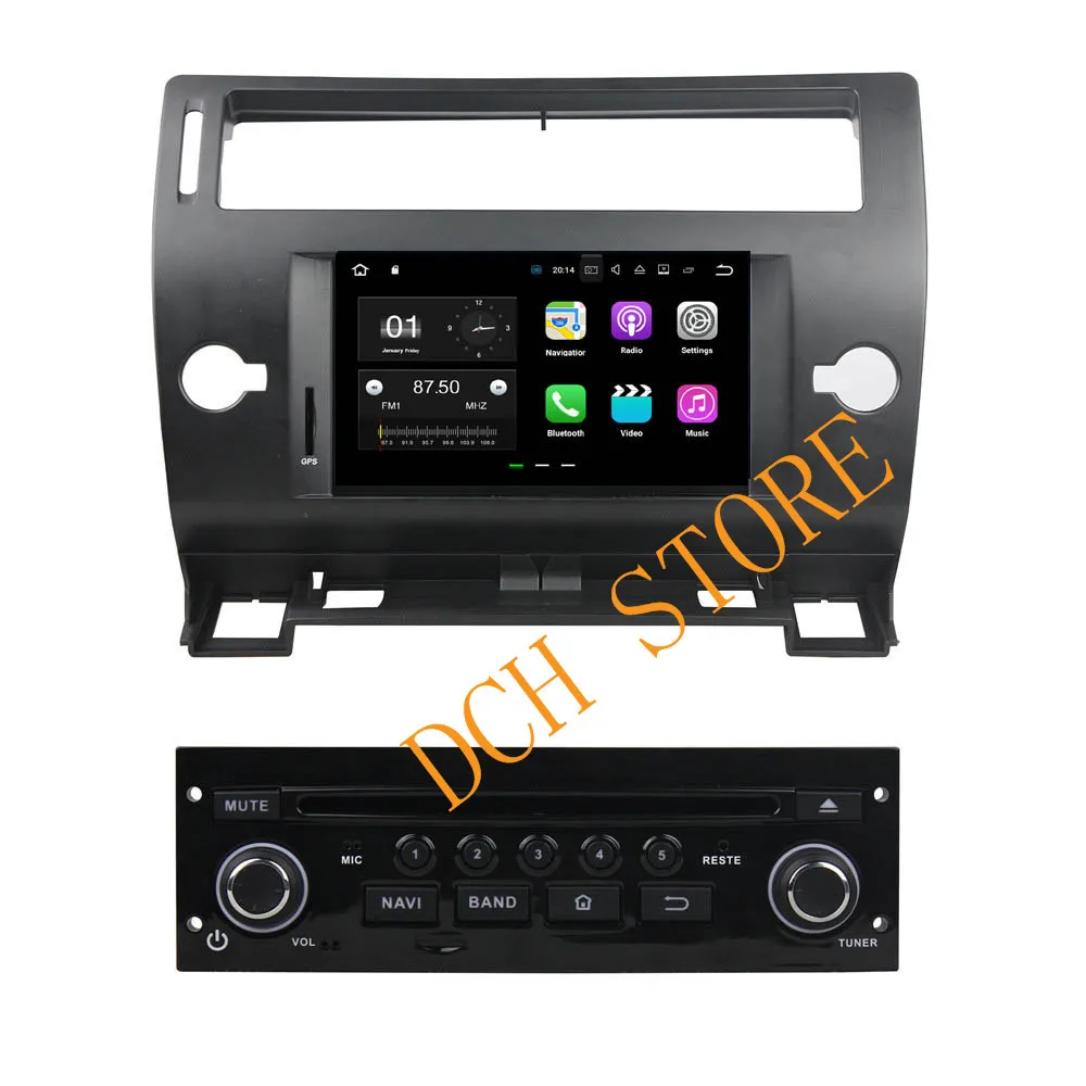 Sale 7 inch Octa Core Android 9.0 Car Radio DVD GPS Navigation For CITROEN C4 2005-2011 Car multimedia 4G RAM 64G RAM STEREO media 3