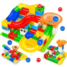 54pcs DIY Colorful Race Run Track Balls Rolling Track Building Blocks Toy for Children Gift Compatible LegoINGLY DuploINGLY Toy 54pcs DIY Colorful Race Run Track Balls Rolling Track Building Blocks Toy for Children Gift Compatible LegoINGLY DuploINGLY Toy