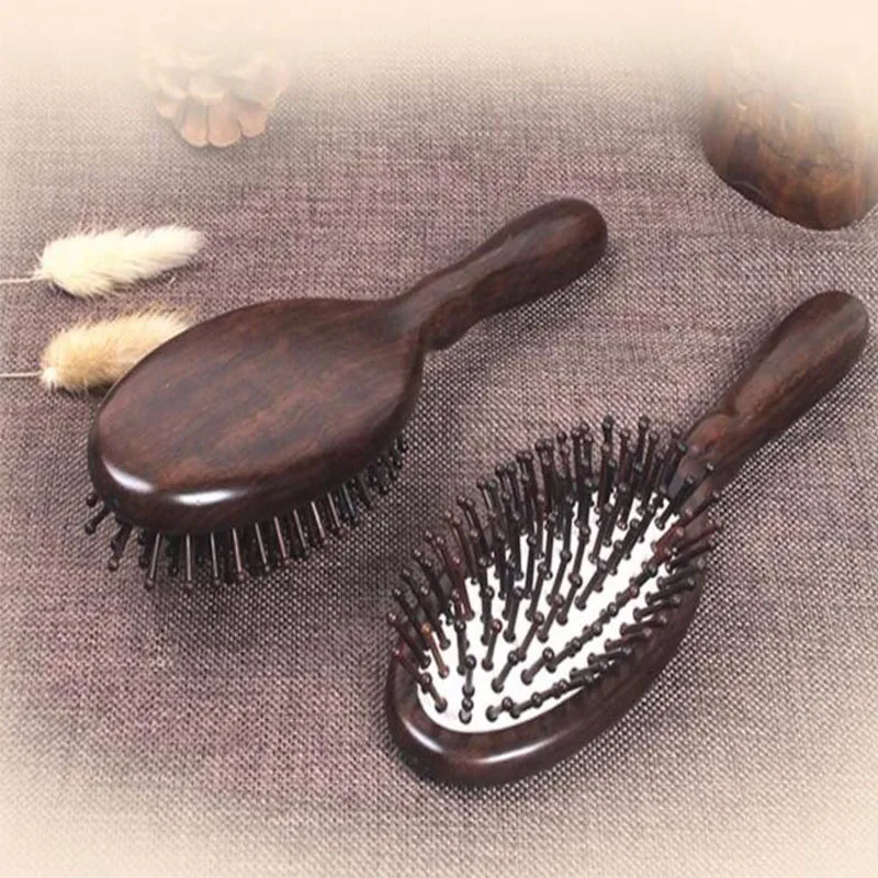 Wooden airbag comb hair Brush Wood Hair Care Spa Massage Comb Antistatic hair Comb J19