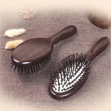 Wooden airbag comb hair Brush Wood Hair Care Spa Massage Comb Antistatic hair Comb J19