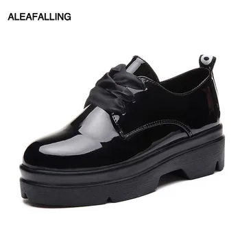 

Aleafalling Women Boots Ankle Lace Open Cute Simple Smart Shoes Girl's Shinny Leather Heel 5cm For Winter Autunmn Boots WBT299
