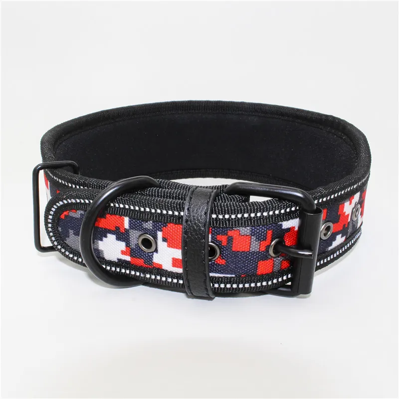 Heavy Duty Adjustable Pet Dog Collar for Small Medium Large Dogs Reflective Puppy Big Dog Collar Leash Chihuahua Beagle Collars