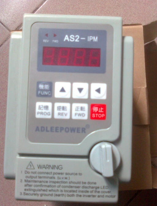 

1Pcs 100% new Adlee copy power Inverter 220v 0.75kw AS2-107 or AS2-IPM drive 380v motor speed controller