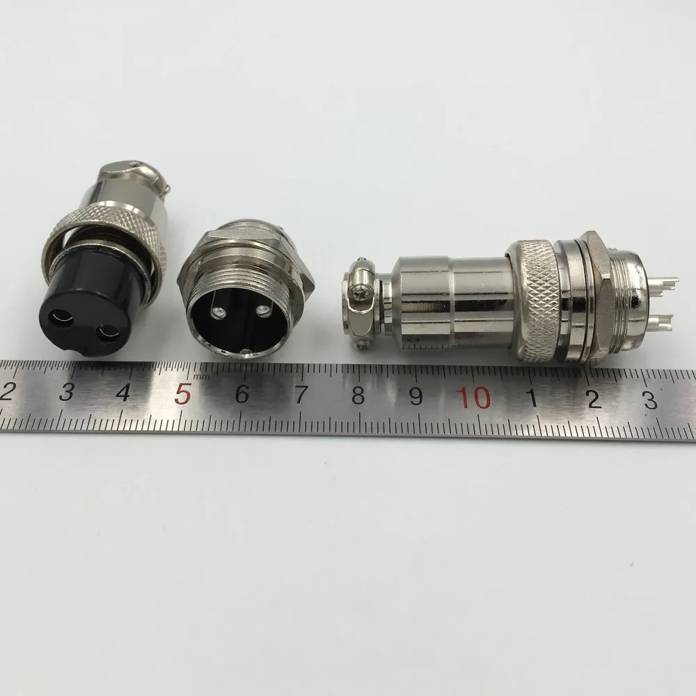 1set Gx20 Xlr 2 3 4 5 6 7 8 9 10 12 14 Pin Female Plug 20mm