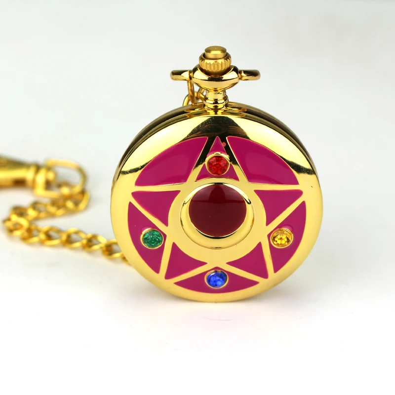 Японское аниме Сейлор Мун карманные часы Брелок кварцевые Sailormoon мультфильм