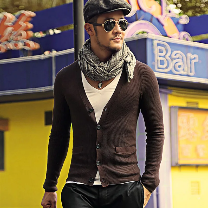 Aliexpress.com : Buy Basic model Mens sweaters male V neck