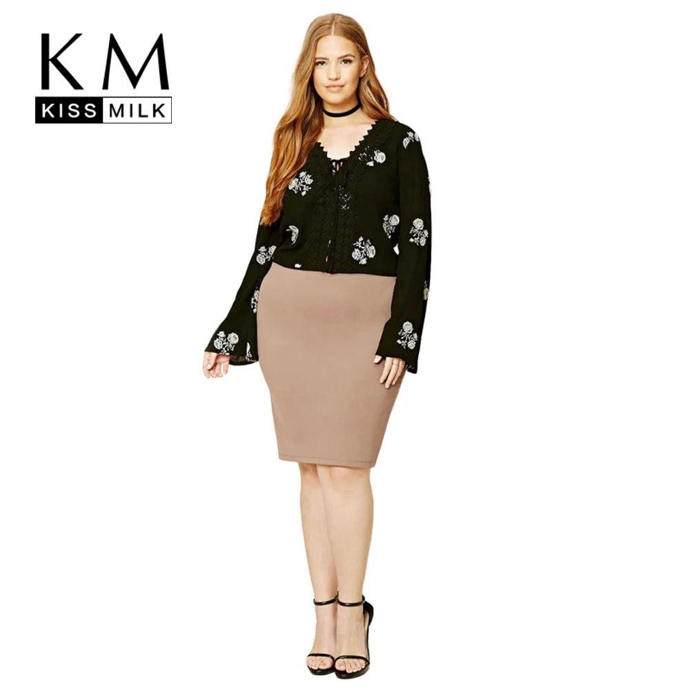 Casual V-Neck Printed Long Sleeve Dress