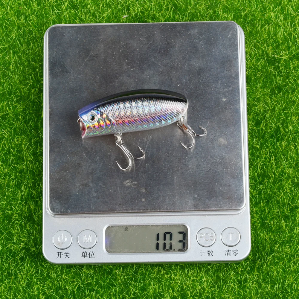 New Arrival 1pc 10g 5.5cm Mini Popper Fishing Lures 3D Eyes Bait Crankbait Wobblers Tackle Isca Poper Japan artificial hard bait