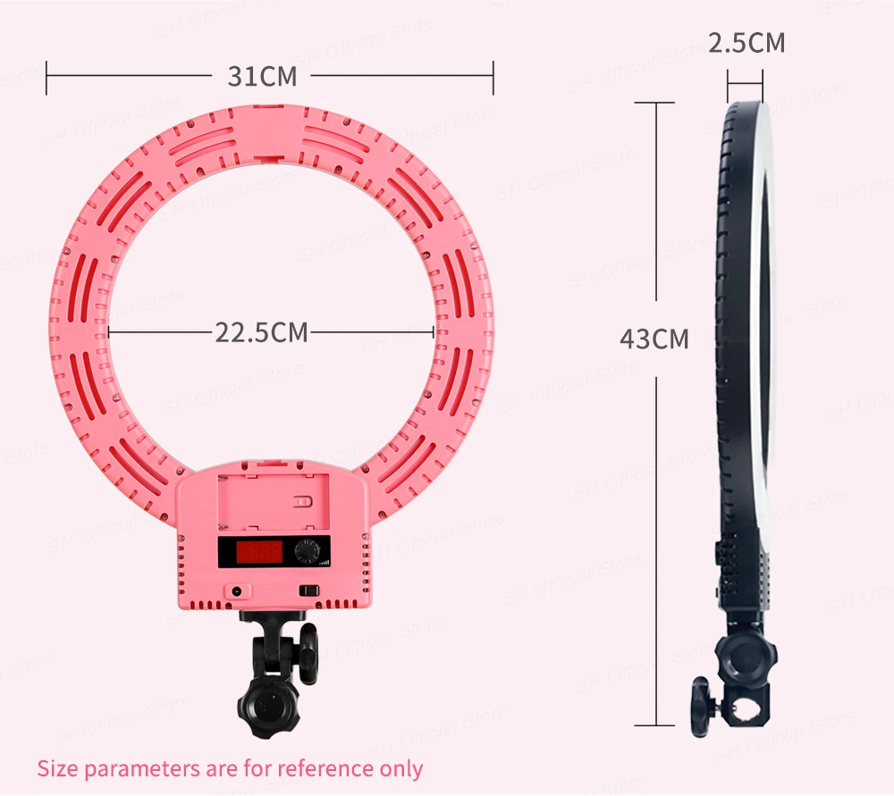 Светодиодный фотографический светильник ing 3200-5600K фото светильник для камеры телефона макияж фотография кольцо светильник селфи лампа стенд кольцевой светильник
