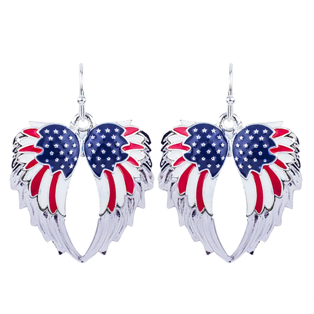Idiytip /Él/égant Ailes dange Bijoux Ensemble Cristal Pendentif Collier Boucles doreilles pour Femmes Filles,Rouge
