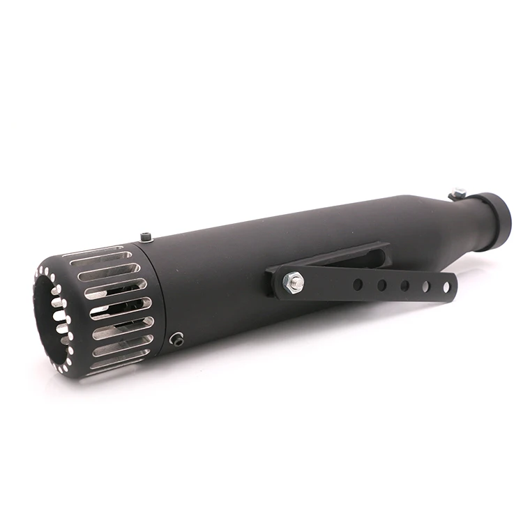 

Black Megaphone Slip-On Mufflers Exhaust Pipes 37mm 40mm 42mm 45mm Cruiser Bobber Chopper Cafe Racer Motorcycle