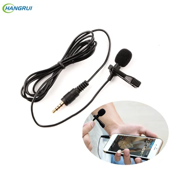 

HANGRUI Mini Microphone Clip-on Lavalier 3.5mm Condenser Microphone Voice recorder Studio Lapel microfone For Mobile Phone