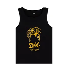 Известный хип-хоп Rapper 2PAC безрукавки Tupac Amaru Shakur силуэт печати жилет Летняя одежда плюс размер 4XL