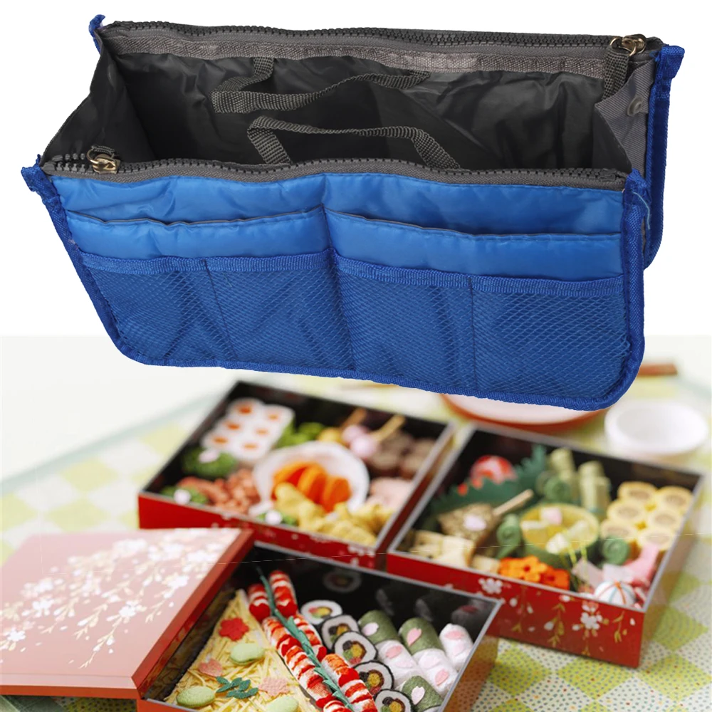 2016 Hot Sale Lunch Bag Lunchbox Women Cosmetic Handbag Outdoor Picnic Bag Picnic Basket Bag